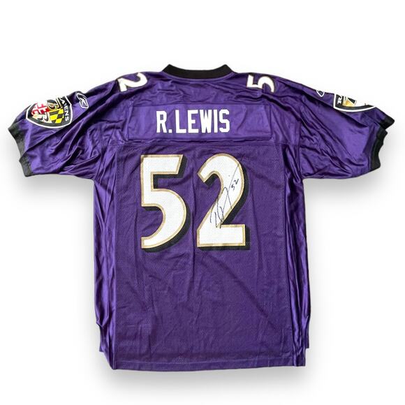 OnField Other - Ravens Ray Lewis Authentic Signed Purple Jersey sz L
